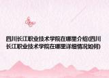四川長(zhǎng)江職業(yè)技術(shù)學(xué)院在哪里介紹(四川長(zhǎng)江職業(yè)技術(shù)學(xué)院在哪里詳細(xì)情況如何)