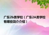 廣東2b類學校（廣東2A類學校有哪些簡介介紹）