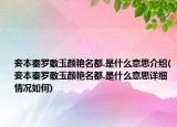 妾本秦羅敷玉顏艷名都.是什么意思介紹(妾本秦羅敷玉顏艷名都.是什么意思詳細(xì)情況如何)