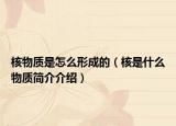 核物質(zhì)是怎么形成的（核是什么物質(zhì)簡介介紹）