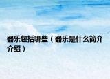 器樂(lè)包括哪些（器樂(lè)是什么簡(jiǎn)介介紹）