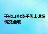 千佛山介紹(千佛山詳細(xì)情況如何)