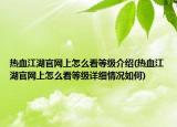 熱血江湖官網(wǎng)上怎么看等級(jí)介紹(熱血江湖官網(wǎng)上怎么看等級(jí)詳細(xì)情況如何)