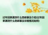 過年回家遇到什么奇葩事沒介紹(過年回家遇到什么奇葩事沒詳細(xì)情況如何)