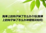 胸罩上的鉤子掉了怎么辦介紹(胸罩上的鉤子掉了怎么辦詳細(xì)情況如何)