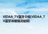 VIDAA_TV藍牙介紹(VIDAA_TV藍牙詳細情況如何)