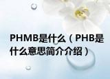 PHMB是什么（PHB是什么意思簡介介紹）