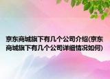 京東商城旗下有幾個公司介紹(京東商城旗下有幾個公司詳細情況如何)