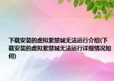 下載安裝的虛擬紫禁城無(wú)法運(yùn)行介紹(下載安裝的虛擬紫禁城無(wú)法運(yùn)行詳細(xì)情況如何)