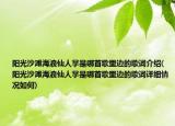 陽光沙灘海浪仙人掌是哪首歌里邊的歌詞介紹(陽光沙灘海浪仙人掌是哪首歌里邊的歌詞詳細(xì)情況如何)