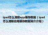 ipad怎么清除app緩存數(shù)據(jù)（ipad怎么清除應(yīng)用緩存數(shù)據(jù)簡(jiǎn)介介紹）
