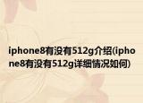 iphone8有沒有512g介紹(iphone8有沒有512g詳細情況如何)
