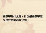 會意字是什么樣（什么是會意字定義是什么呢簡介介紹）