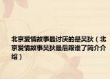 北京愛情故事最討厭的是吳狄（北京愛情故事吳狄最后跟誰了簡介介紹）