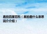 直拍百度百科（直拍是什么意思簡(jiǎn)介介紹）
