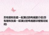 蘇有朋和張庭一起演過的電視劇介紹(蘇有朋和張庭一起演過的電視劇詳細情況如何)
