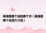 南海是哪個(gè)省的哪個(gè)市（南海是哪個(gè)省簡介介紹）