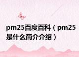 pm25百度百科（pm25是什么簡(jiǎn)介介紹）