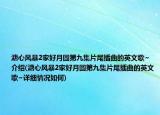 溏心風暴2家好月圓第九集片尾插曲的英文歌~介紹(溏心風暴2家好月圓第九集片尾插曲的英文歌~詳細情況如何)