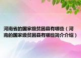 河南省的國家級貧困縣有哪些（河南的國家級貧困縣有哪些簡介介紹）