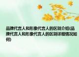 品牌代言人和形象代言人的區(qū)別介紹(品牌代言人和形象代言人的區(qū)別詳細情況如何)