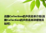 戰(zhàn)國Collection的聲優(yōu)名單介紹(戰(zhàn)國Collection的聲優(yōu)名單詳細(xì)情況如何)