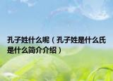 孔子姓什么呢（孔子姓是什么氏是什么簡介介紹）