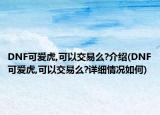 DNF可愛虎,可以交易么?介紹(DNF可愛虎,可以交易么?詳細情況如何)