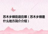 蘇木鄉(xiāng)鎮(zhèn)街道在哪（蘇木鄉(xiāng)鎮(zhèn)是什么地方簡介介紹）