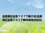 盜墓筆記全集ＴＸＴ下載介紹(盜墓筆記全集ＴＸＴ下載詳細(xì)情況如何)