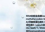 MSA和帕金森病lewy體癡呆DownsyndromeHallervoden-Spatz病一起被歸為（）A:(突觸核蛋白病B: tau蛋白病C: 泛素相關(guān)變性病D: Lewy小體病E: Pick小體病