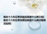 絕戀十六年后卷到底結局是什么啊介紹(絕戀十六年后卷到底結局是什么啊詳細情況如何)
