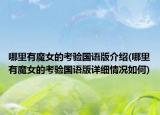 哪里有魔女的考驗國語版介紹(哪里有魔女的考驗國語版詳細情況如何)