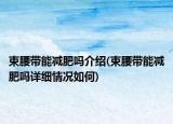 束腰帶能減肥嗎介紹(束腰帶能減肥嗎詳細(xì)情況如何)