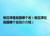 桃花潭是我國哪個?。ㄌ一ㄌ对谖覈膫€省簡介介紹）