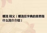 暖流 釋義（暖流在字典的意思指什么簡介介紹）