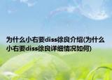 為什么小右要diss徐良介紹(為什么小右要diss徐良詳細(xì)情況如何)