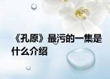 《孔原》最污的一集是什么介紹