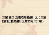 三寶 四口 五臨邊指的是什么（三寶四口五臨邊是什么意思簡(jiǎn)介介紹）