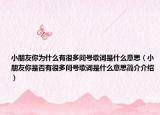 小朋友你為什么有很多問號歌詞是什么意思（小朋友你是否有很多問號歌詞是什么意思簡介介紹）