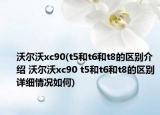 沃爾沃xc90(t5和t6和t8的區(qū)別介紹 沃爾沃xc90 t5和t6和t8的區(qū)別詳細(xì)情況如何)