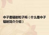 中子是輻射粒子嗎（什么是中子輻射簡介介紹）