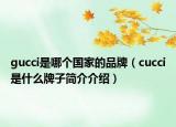 gucci是哪個(gè)國(guó)家的品牌（cucci是什么牌子簡(jiǎn)介介紹）