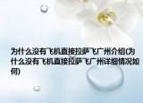 為什么沒有飛機(jī)直接拉薩飛廣州介紹(為什么沒有飛機(jī)直接拉薩飛廣州詳細(xì)情況如何)