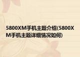 5800XM手機(jī)主題介紹(5800XM手機(jī)主題詳細(xì)情況如何)