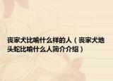 喪家犬比喻什么樣的人（喪家犬地頭蛇比喻什么人簡(jiǎn)介介紹）