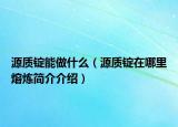 源質(zhì)錠能做什么（源質(zhì)錠在哪里熔煉簡介介紹）