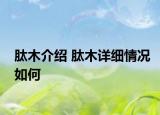 肽木介紹 肽木詳細(xì)情況如何