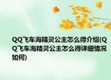 QQ飛車海精靈公主怎么得介紹(QQ飛車海精靈公主怎么得詳細(xì)情況如何)