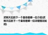 武則天后的下一個皇帝是哪一位介紹(武則天后的下一個皇帝是哪一位詳細情況如何)